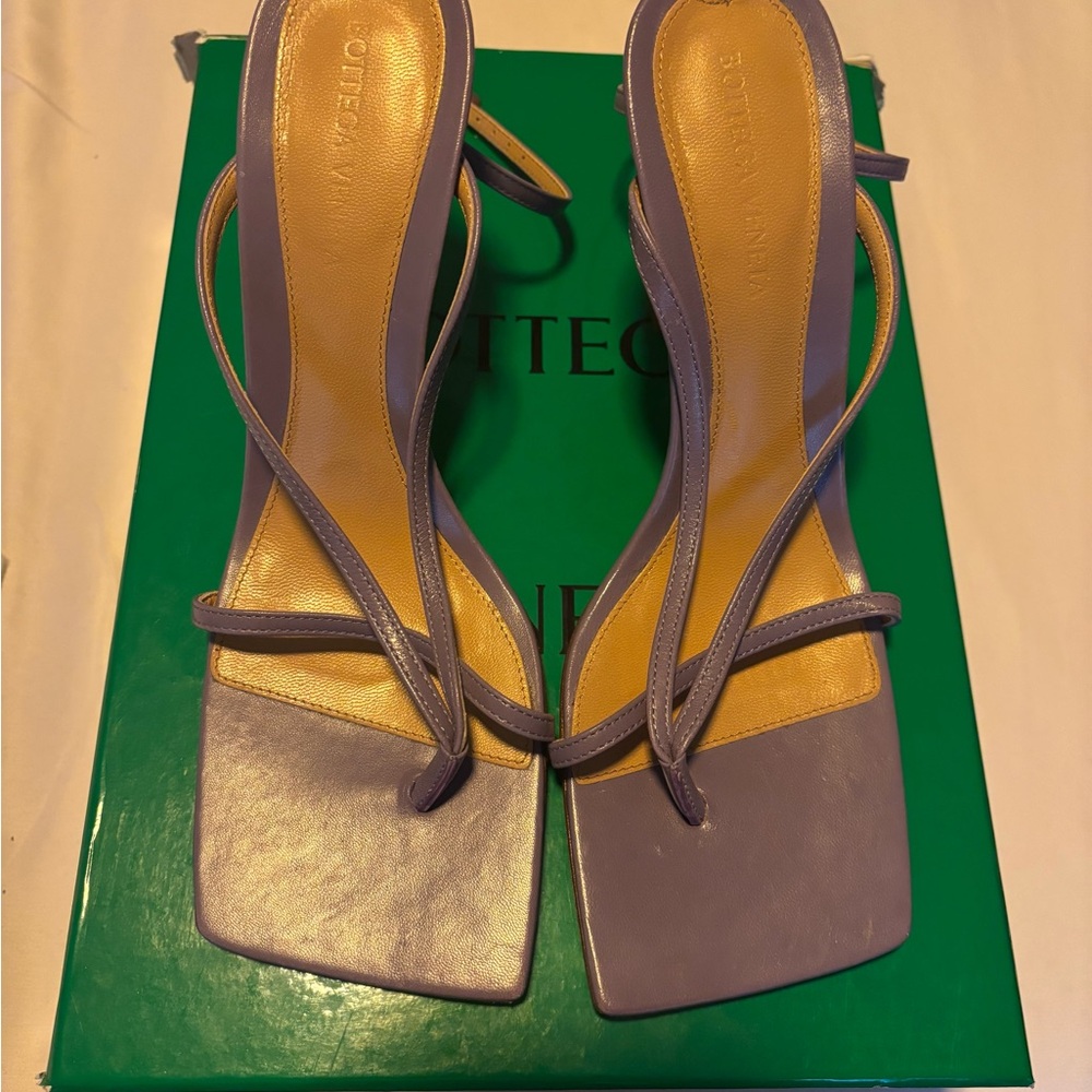 Bottega Veneta Lavender Strappy Heels